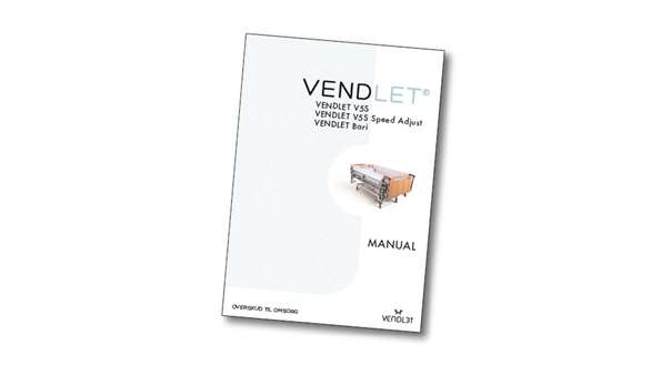 Manual til VENDLET V5S / Speed Adjust / Bari Manual til VENDLET V5S / Speed Adjust / Bari