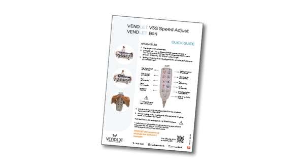 Quick Guide til VENDLET V5S Speed Adjust / Bari Quick Guide til VENDLET V5S Speed Adjust / Bari