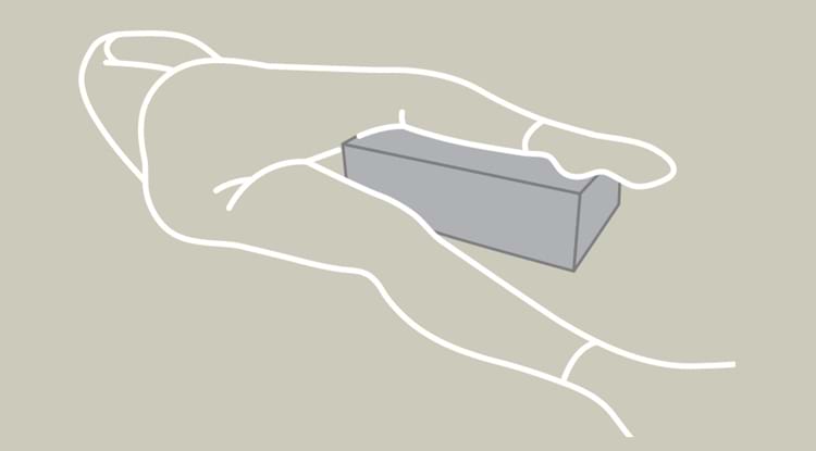 Illustration af lejring af ben i sideleje