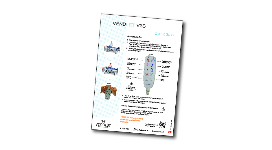 Quick Guide til VENDLET V5S